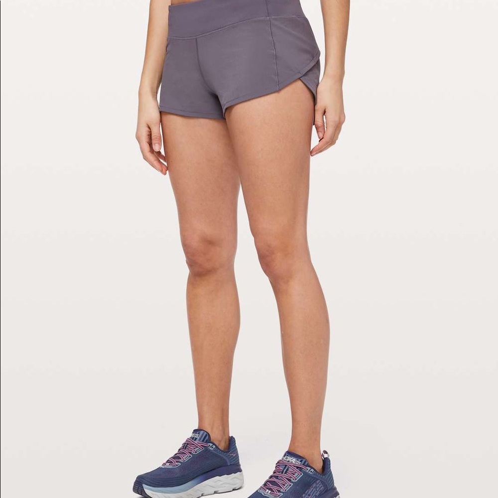 Lululemon Dark Purple Speed Up 2.5 Shorts